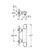 GROHE GROHTHERM 1000 TERMOSTATICA